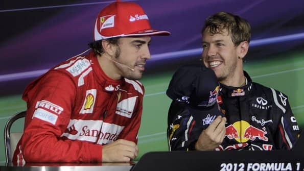 Sebastian Vettel and Fernando Alonso 
