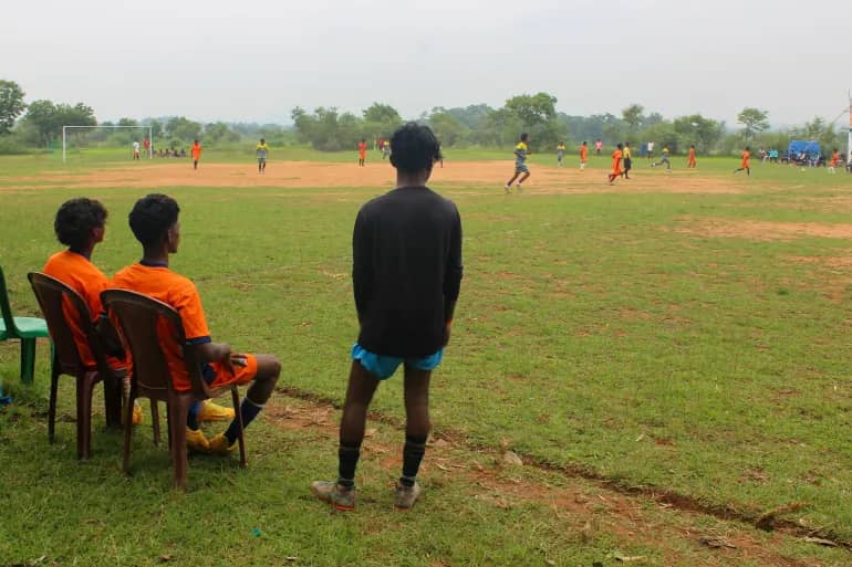 Indian village hosts football tournament with traditional goat prizes