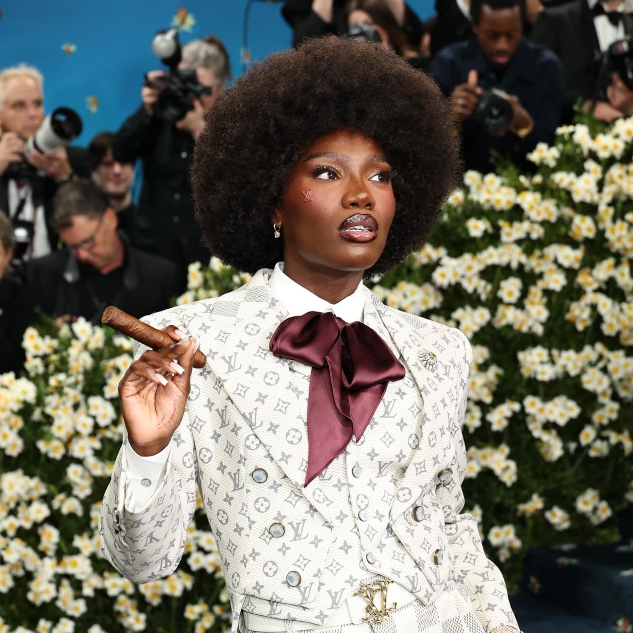 Doechii's LV Face Stamp at the Met Gala