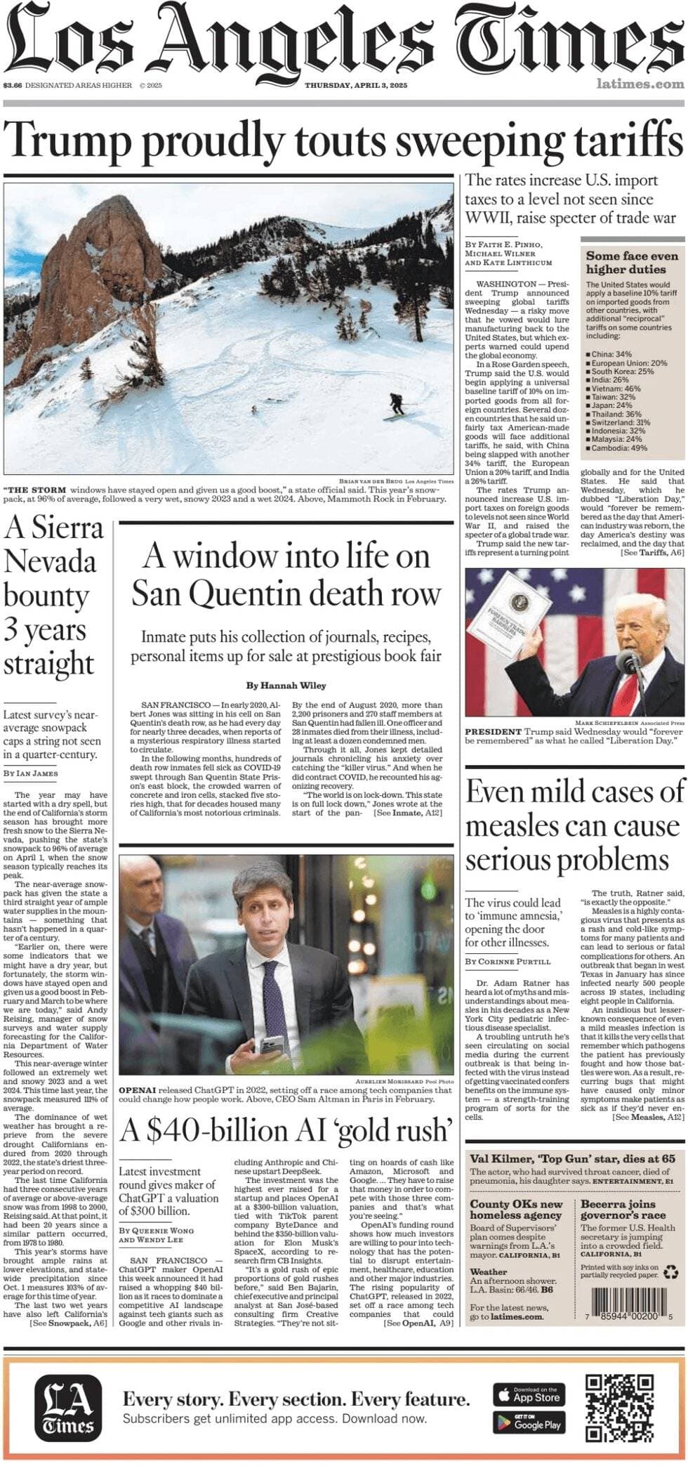 Trump proudly touts sweeping tariffs