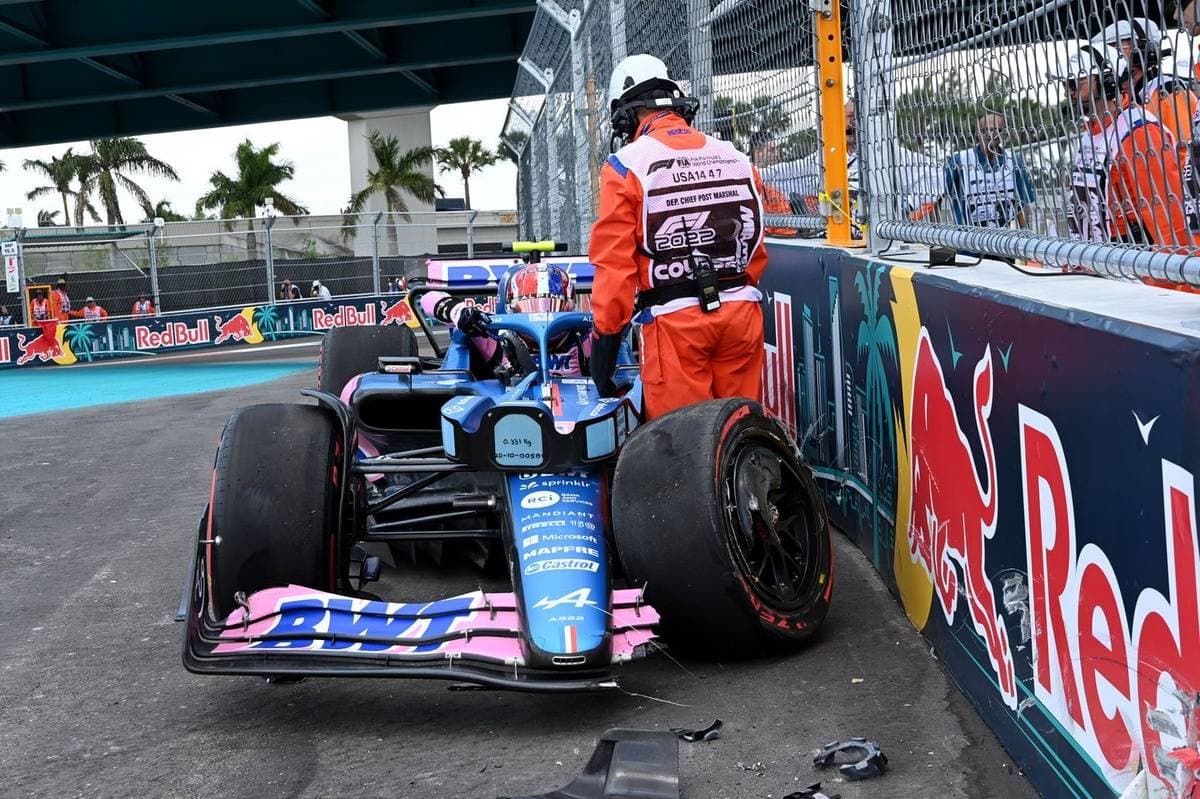 Ocon reveals violent impact of 42G F1 Miami GP crash