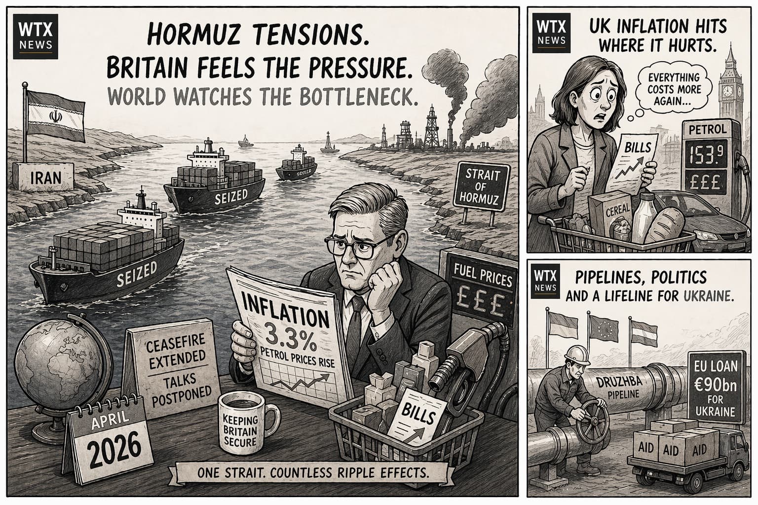 Britain, bills and the bottleneck at Hormuz