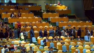 UN chief warns Israel's as delegates walkout during Netanyahu's speech