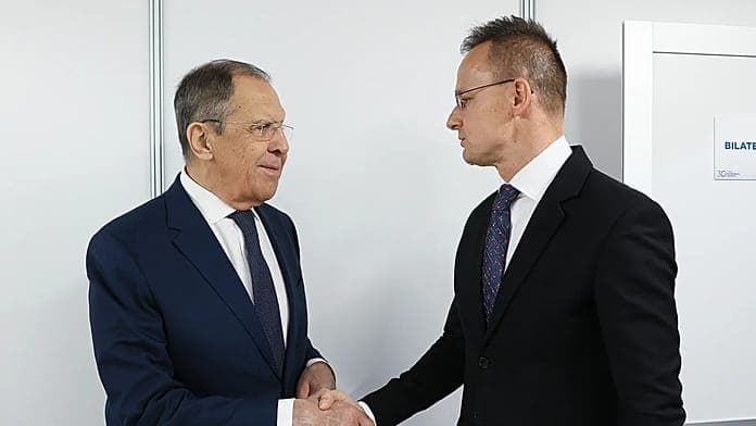 Hungary’s Foreign Minister briefs Russia’s Lavrov at EU summit Hungary’s Foreign Minister briefs Russia’s Lavrov at EU summit