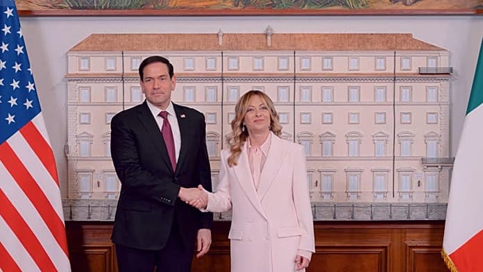 Us secretary of state discusses hormone mission with italian officials