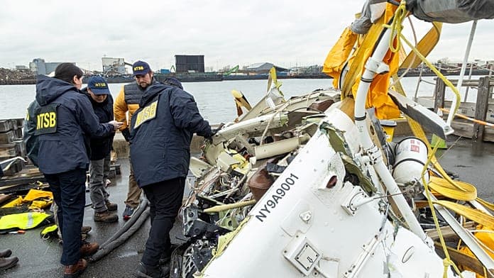 NTSB confirms bird strike caused helicopter crash in Hudson River NTSB confirms bird strike caused helicopter crash in Hudson River