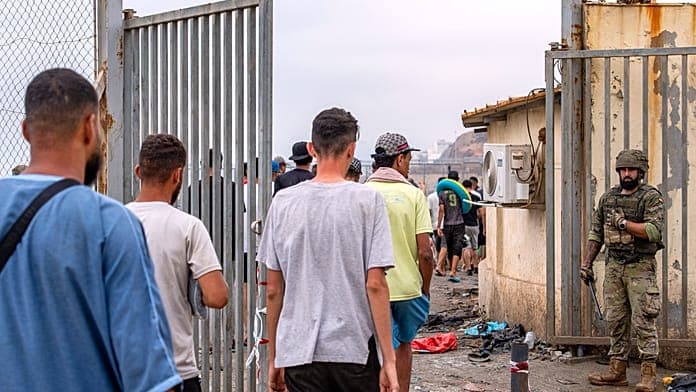 Ceuta installs barriers to prevent further migrant influx amid crisis