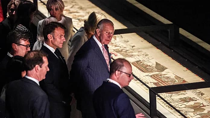 Macron loans Bayeux Tapestry to UK in a symbol of cultural relations Macron loans Bayeux Tapestry to UK in a symbol of cultural relations