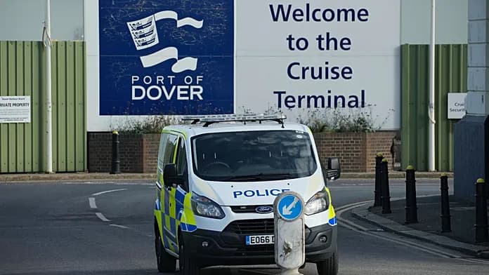 Dozens protest at Port of Dover, disrupting ferry services briefly Dozens protest at Port of Dover, disrupting ferry services briefly
