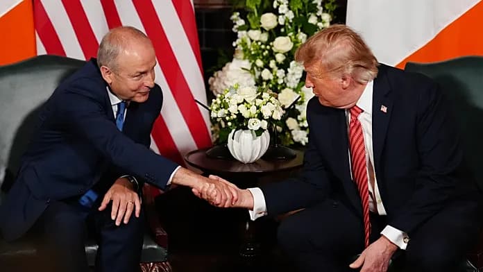 Trump supports unified Ireland during visit to Irish golf course