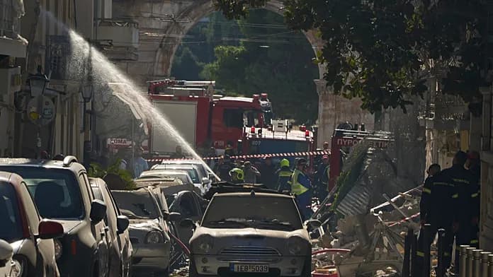 Six confirmed dead after building collapse in Athens following explosion