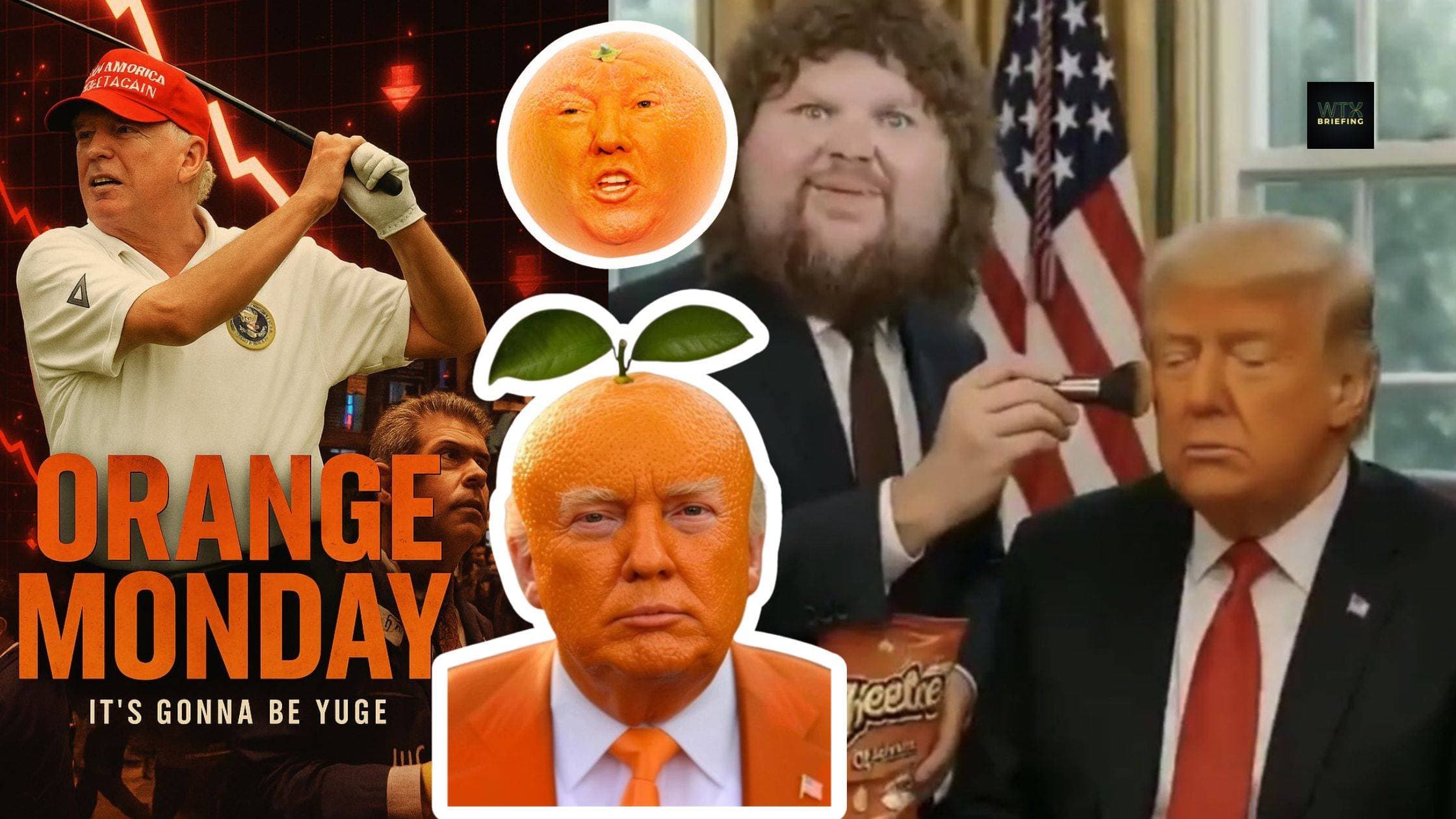 'Orange Monday' memes viral as global markets crash over Trump tariffs