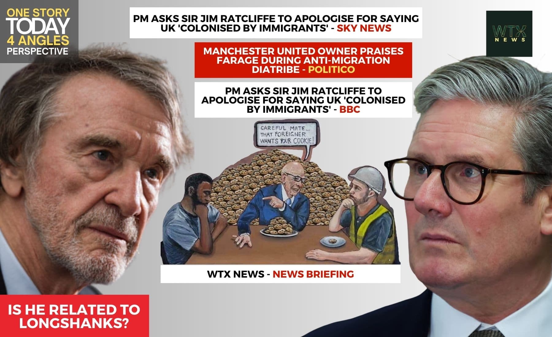 PM Demands Apology from Sir Jim Ratcliffe Over 'Colonised by Immigrants' PM Demands Apology from Sir Jim Ratcliffe Over 'Colonised by Immigrants'