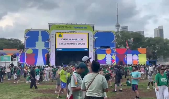 FIFA Fan Festival evacuated midway through World Cup opening game