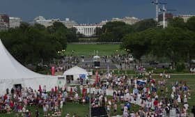 Trump's July 4 speech proceeds after National Mall evacuation due to storms Trump's July 4 speech proceeds after National Mall evacuation due to storms