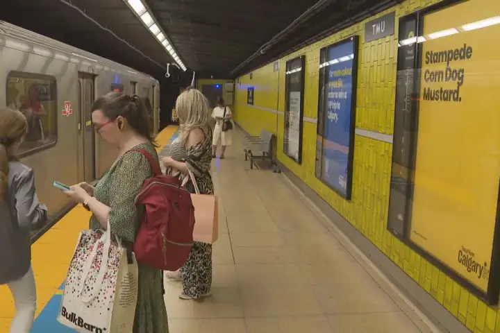 Tourism Calgary promotes campaign at downtown Toronto subway station