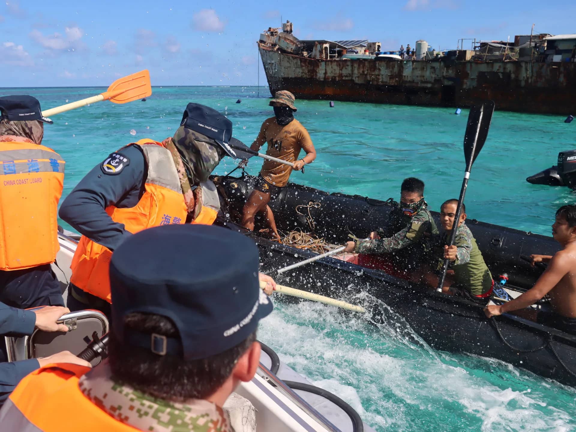 China and Philippines exchange blame after sailor injured in sea incident
