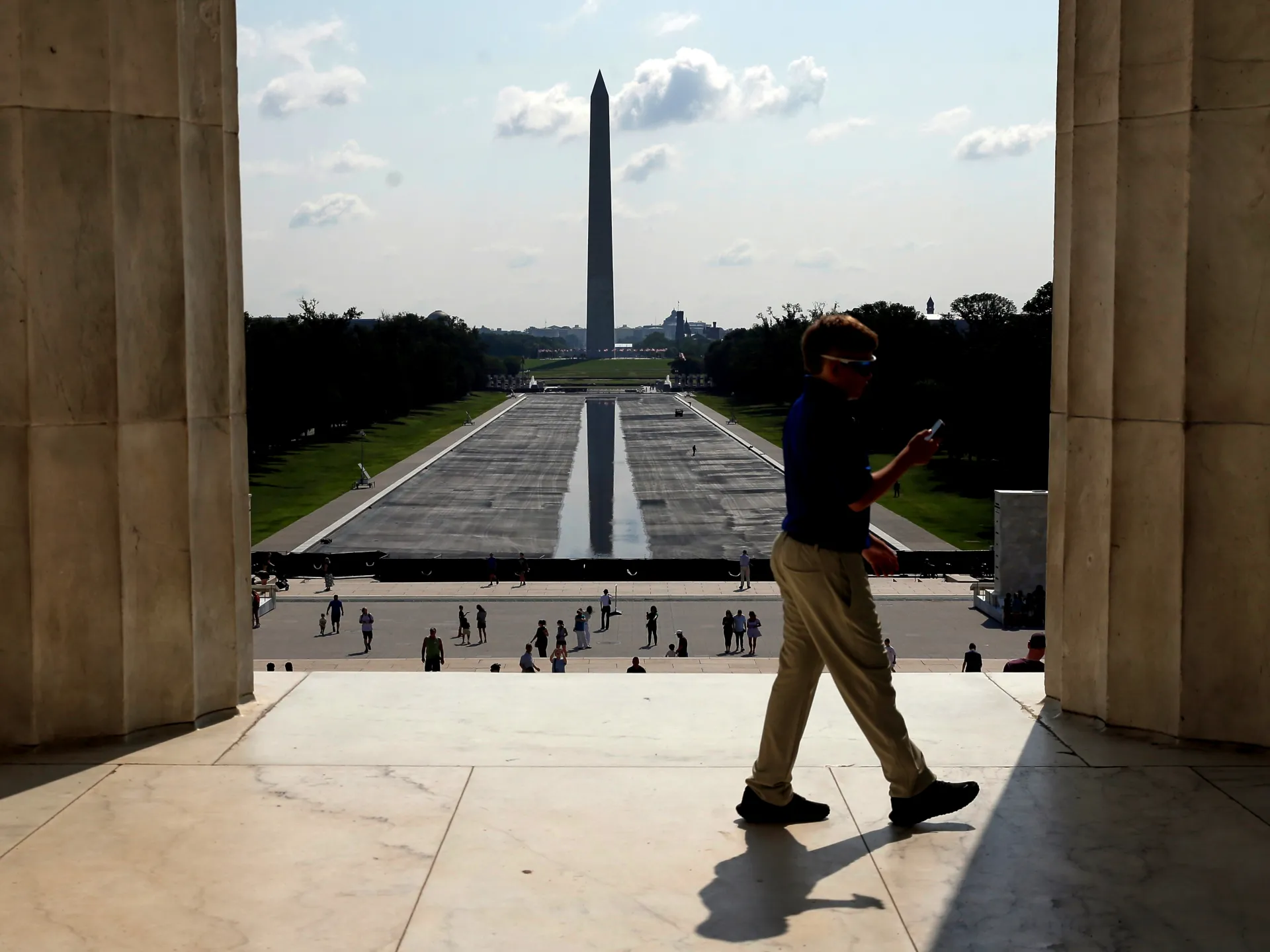 Trump criticises Justice Department for dismissing Reflecting Pool charges Trump criticises Justice Department for dismissing Reflecting Pool charges