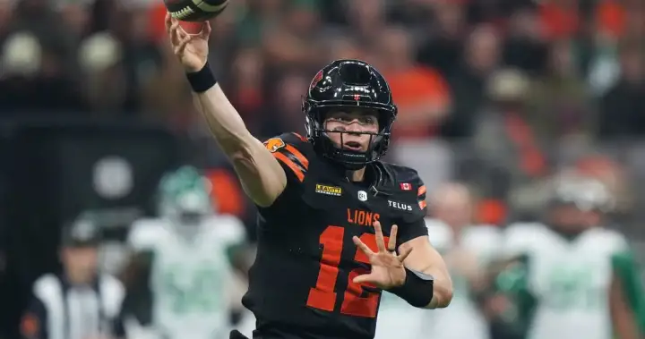 B.C. Lions rise in standings following victory against Roughriders