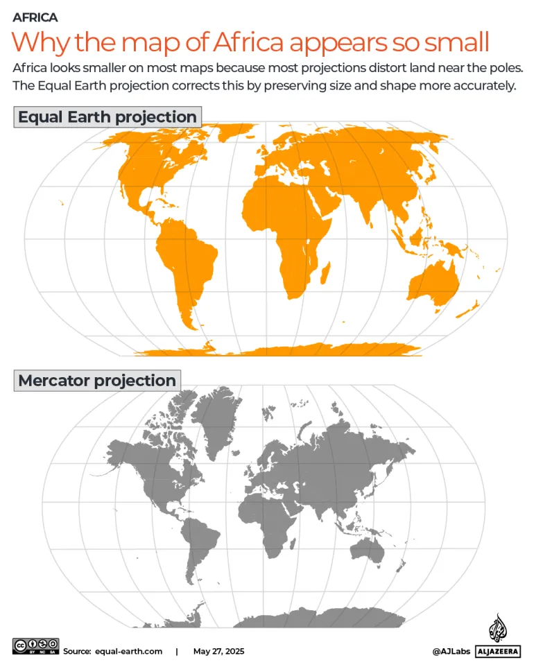 UN adopts new world map to accurately reflect Africa's true size