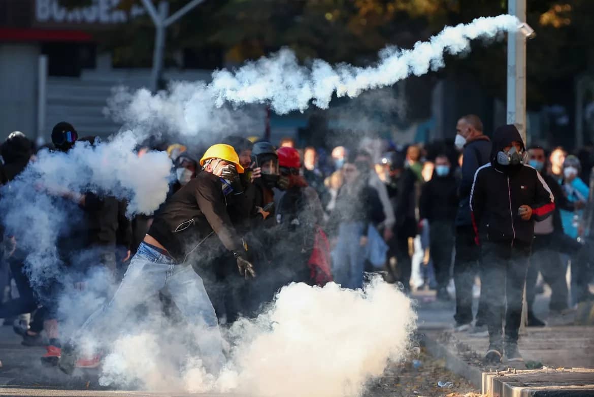 Protesters clash with police amid escalating unrest in Tirana, Albania